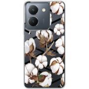 Прозрачный чехол BoxFace Vivo Y36 Cotton flowers