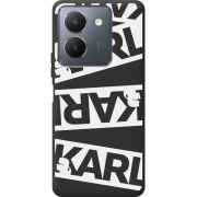 Черный чехол BoxFace Vivo Y36 White Karl