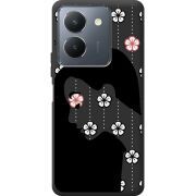 Черный чехол BoxFace Vivo Y36 Flower Hair