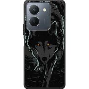 Черный чехол BoxFace Vivo Y36 Wolf