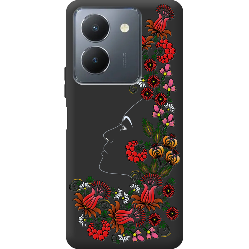 Черный чехол BoxFace Vivo Y36 3D Ukrainian Muse