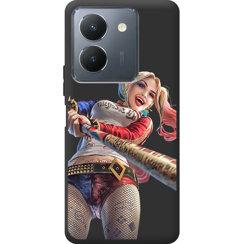 Черный чехол BoxFace Vivo Y36 Happy Harley Quinn