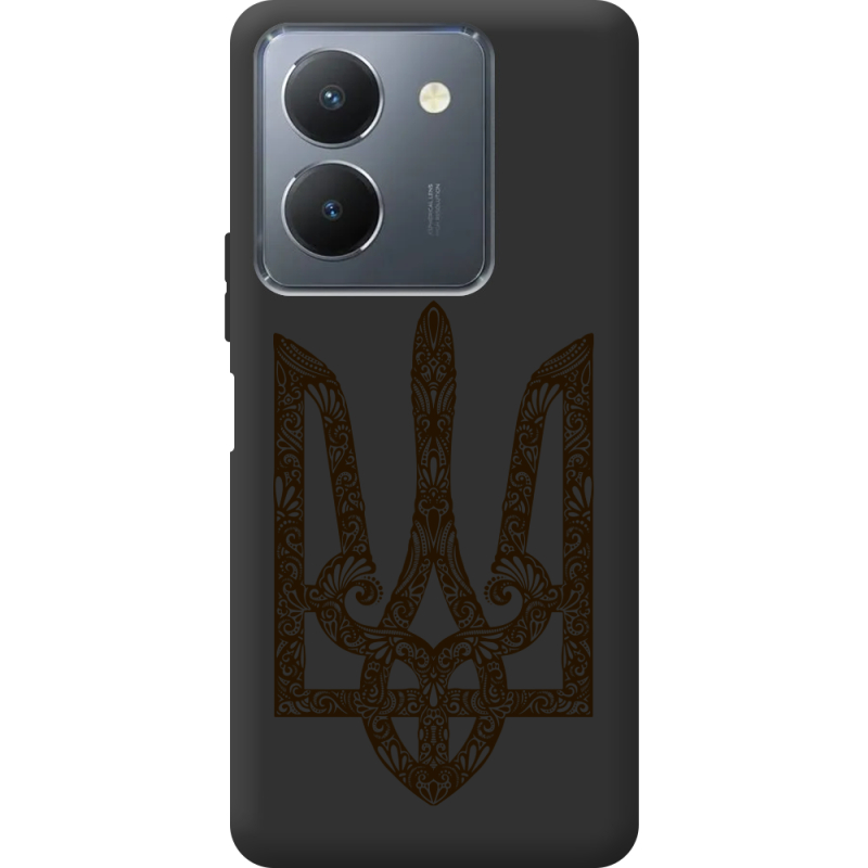 Черный чехол BoxFace Vivo Y36 Ukrainian Trident