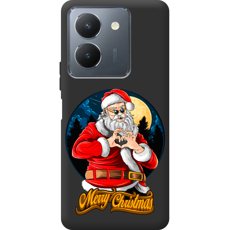 Черный чехол BoxFace Vivo Y36 Cool Santa