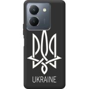 Черный чехол BoxFace Vivo Y36 Тризуб монограмма ukraine