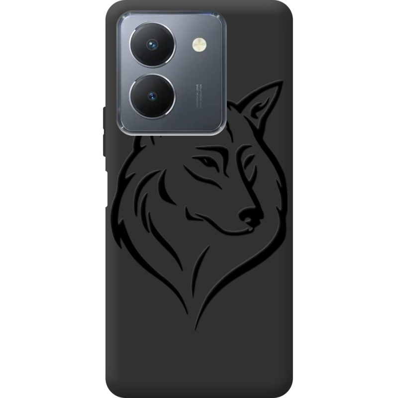 Черный чехол BoxFace Vivo Y36 Wolf