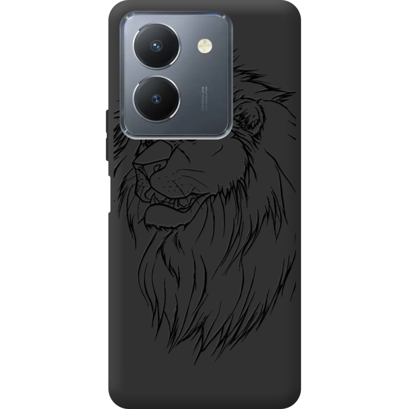 Черный чехол BoxFace Vivo Y36 Lion