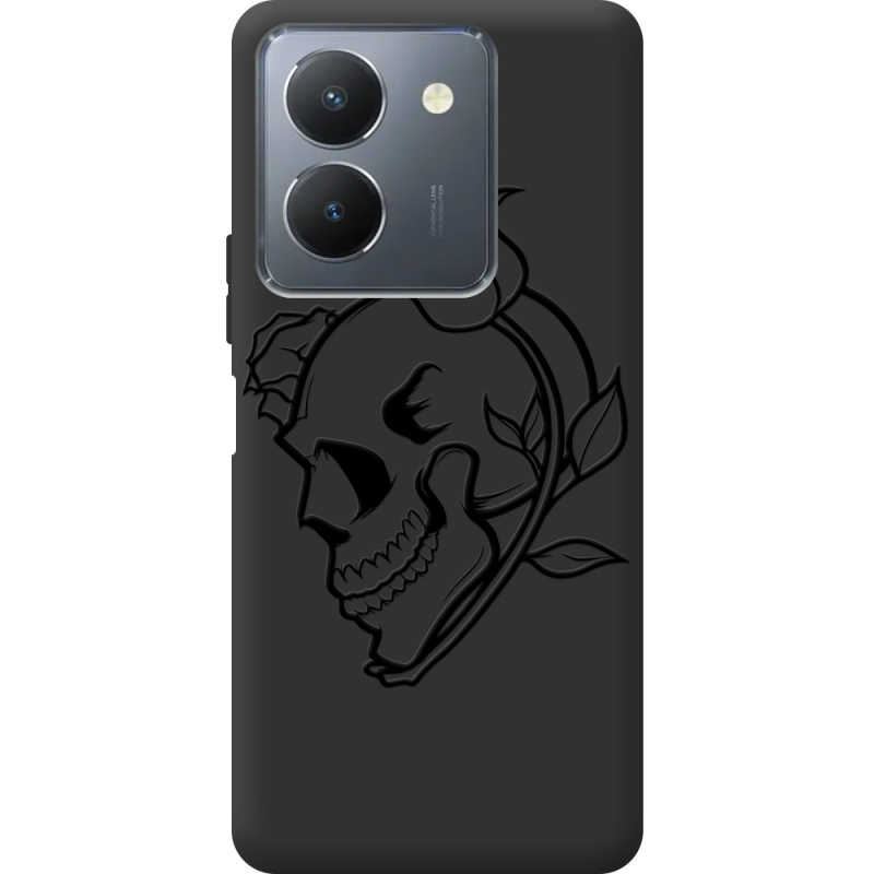 Черный чехол BoxFace Vivo Y36 Skull and Roses