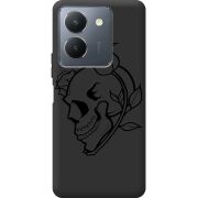 Черный чехол BoxFace Vivo Y36 Skull and Roses