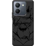 Черный чехол BoxFace Vivo Y36 Bear King