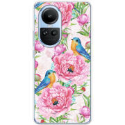 Чехол BoxFace OPPO Reno 10 Birds and Flowers