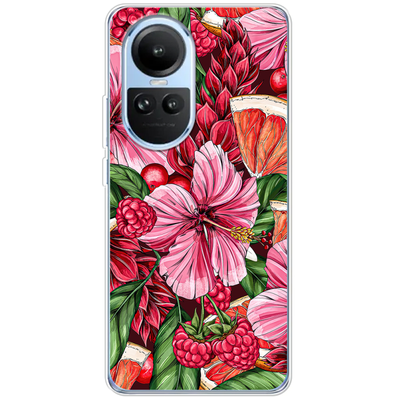 Чехол BoxFace OPPO Reno 10 Tropical Flowers