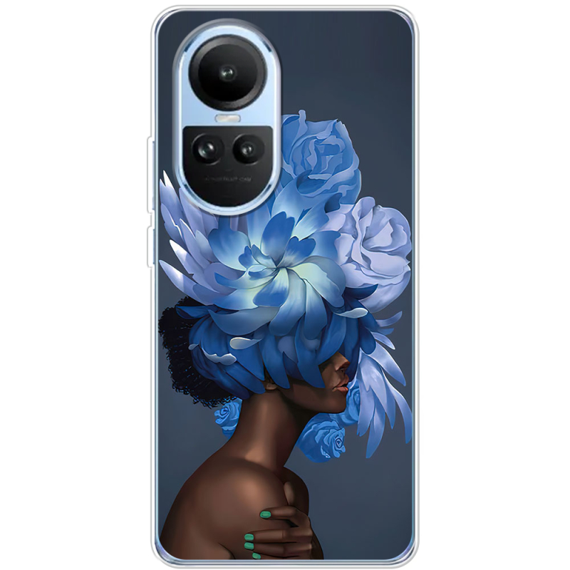 Чехол BoxFace OPPO Reno 10 Exquisite Blue Flowers