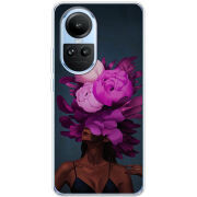 Чехол BoxFace OPPO Reno 10 Exquisite Purple Flowers