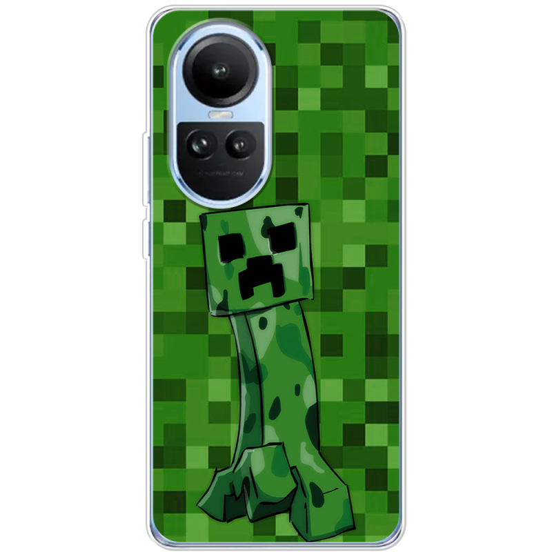 Чехол BoxFace OPPO Reno 10 Minecraft Creeper