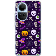 Чехол BoxFace OPPO Reno 10 Halloween Purple Mood