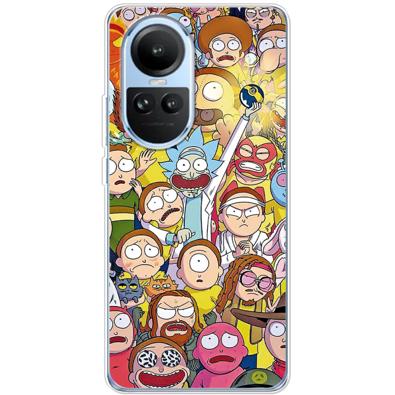 Чехол BoxFace OPPO Reno 10 Rick and Morty