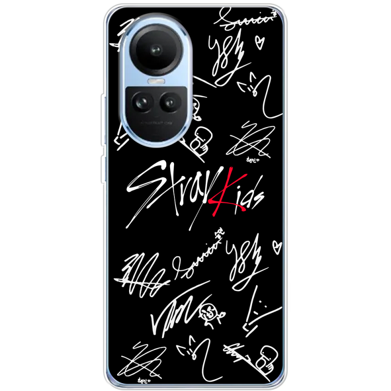 Чехол BoxFace OPPO Reno 10 Stray Kids автограф