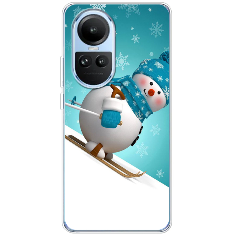 Чехол BoxFace OPPO Reno 10 Skier Snowman