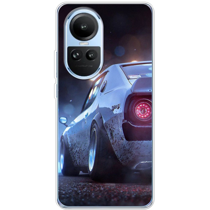 Чехол BoxFace OPPO Reno 10 Silver Car