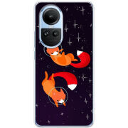 Чехол BoxFace OPPO Reno 10 Fox-Astronauts