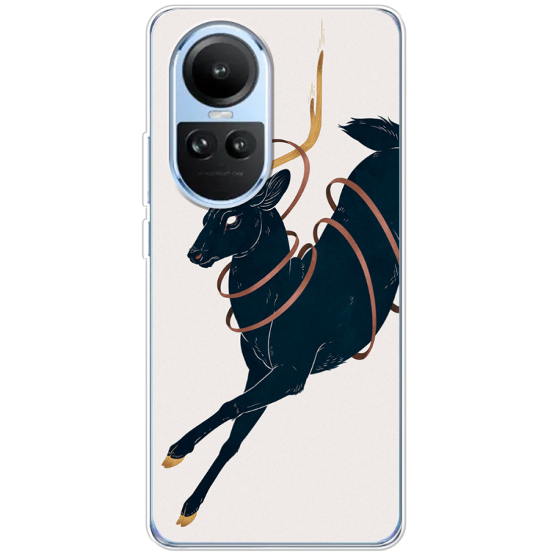 Чехол BoxFace OPPO Reno 10 Black Deer