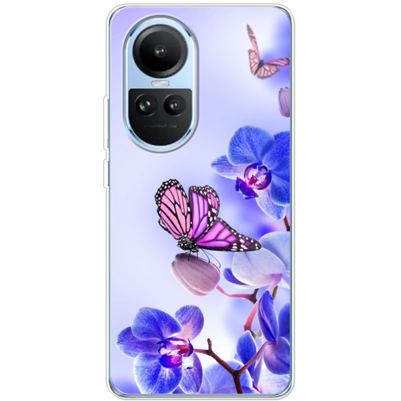 Чехол BoxFace OPPO Reno 10 Orchids and Butterflies