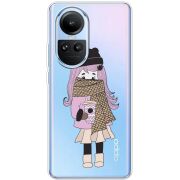 Прозрачный чехол BoxFace OPPO Reno 10 Winter Morning Girl