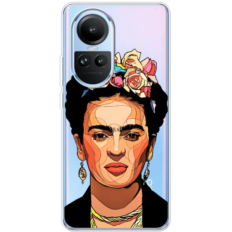 Прозрачный чехол BoxFace OPPO Reno 10 Фрида Кало