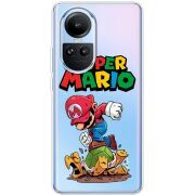 Прозрачный чехол BoxFace OPPO Reno 10 Super Mario