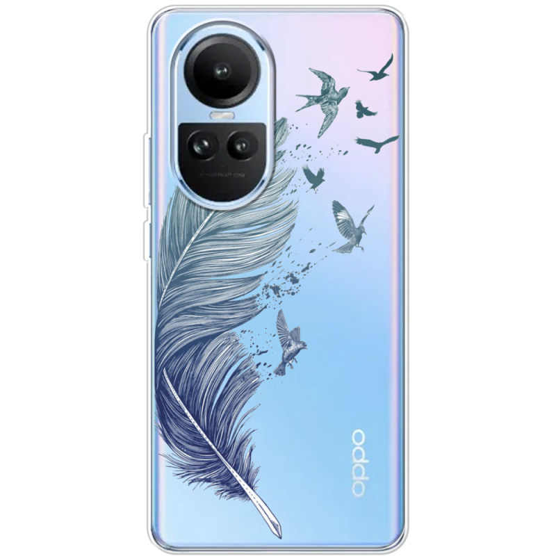 Прозрачный чехол BoxFace OPPO Reno 10 Feather