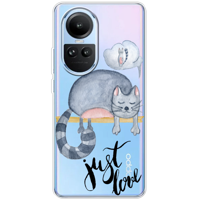 Прозрачный чехол BoxFace OPPO Reno 10 Just Love