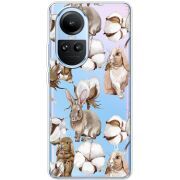 Прозрачный чехол BoxFace OPPO Reno 10 Cotton and Rabbits