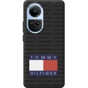 Черный чехол BoxFace OPPO Reno 10 Tommy Print