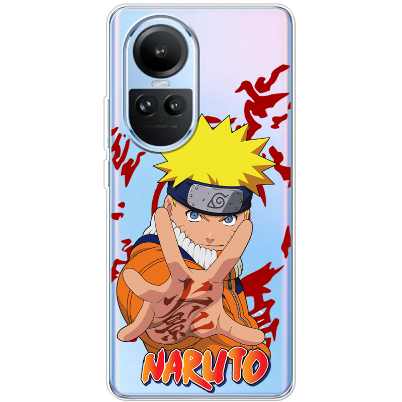 Прозрачный чехол BoxFace OPPO Reno 10 Pro Naruto