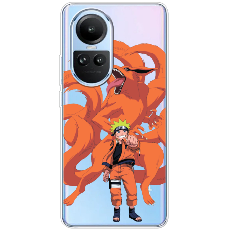 Прозрачный чехол BoxFace OPPO Reno 10 Pro Naruto and Kurama