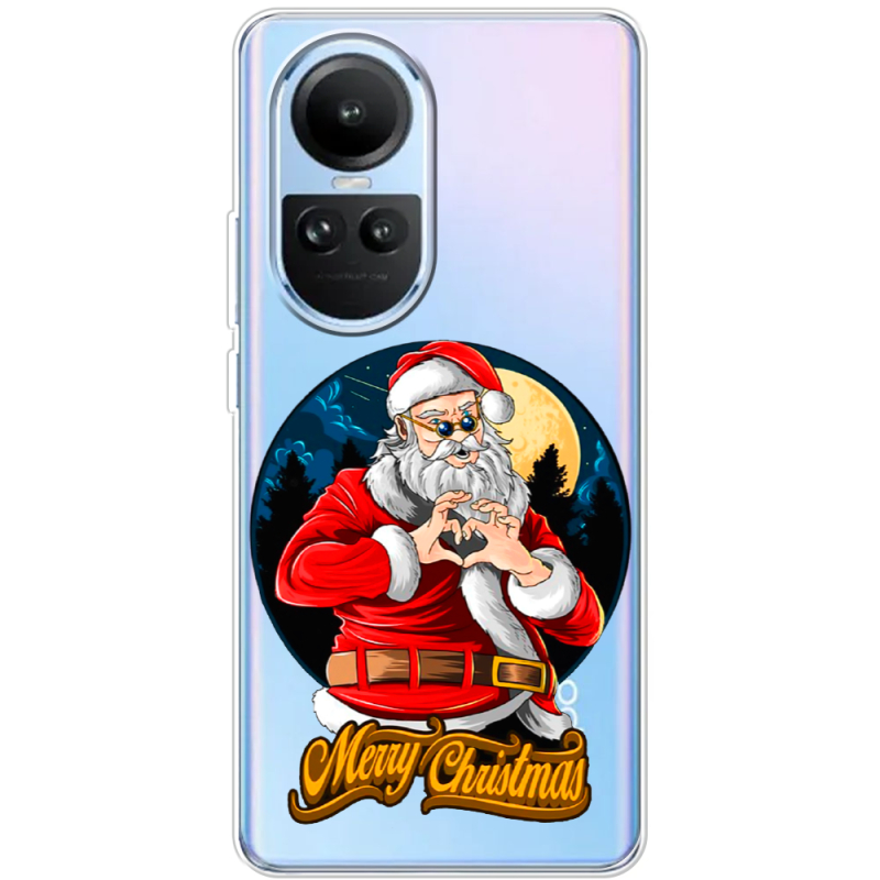 Прозрачный чехол BoxFace OPPO Reno 10 Pro Cool Santa