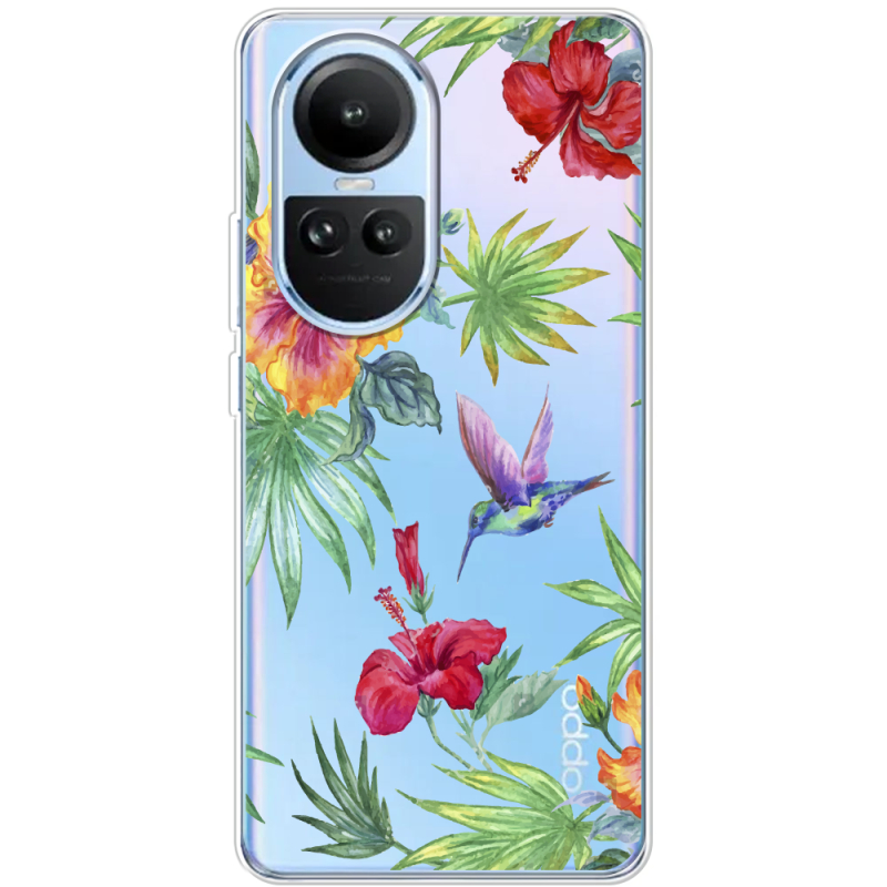 Прозрачный чехол BoxFace OPPO Reno 10 Pro Tropical