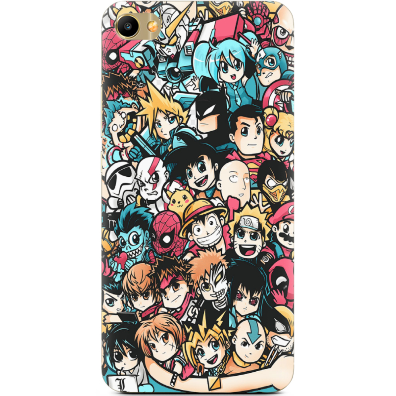 Чехол Uprint Meizu M3X Anime Stickers