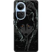 Черный чехол BoxFace OPPO Reno 10 Pro Wolf