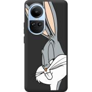 Черный чехол BoxFace OPPO Reno 10 Pro Lucky Rabbit