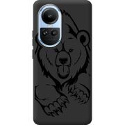 Черный чехол BoxFace OPPO Reno 10 Pro Grizzly Bear