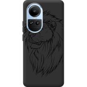 Черный чехол BoxFace OPPO Reno 10 Pro Lion