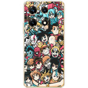 Чехол BoxFace Infinix Note 30 Pro 4G Anime Stickers