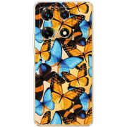 Прозрачный чехол BoxFace Infinix Note 30 Pro 4G Butterfly Morpho