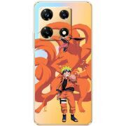 Прозрачный чехол BoxFace Infinix Note 30 Pro 4G Naruto and Kurama