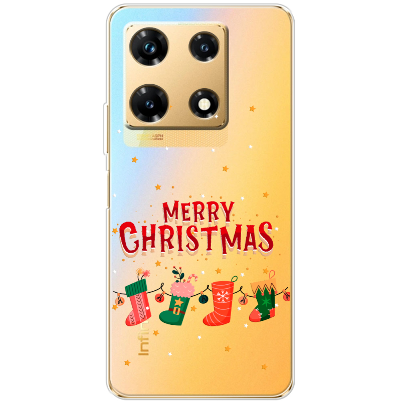 Прозрачный чехол BoxFace Infinix Note 30 Pro 4G Merry Christmas