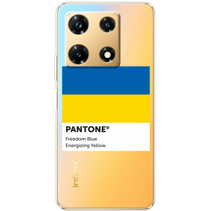 Прозрачный чехол BoxFace Infinix Note 30 Pro 4G Pantone вільний синій