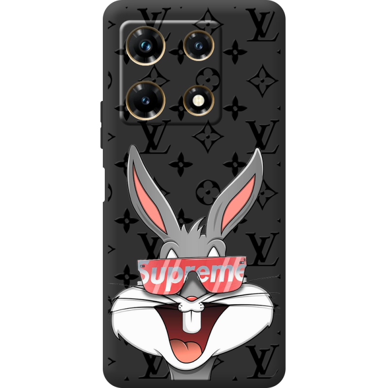 Черный чехол BoxFace Infinix Note 30 Pro 4G looney bunny