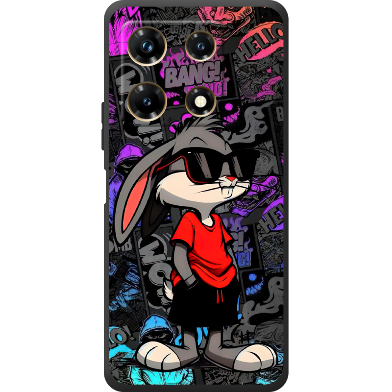 Черный чехол BoxFace Infinix Note 30 Pro 4G Малий вухань